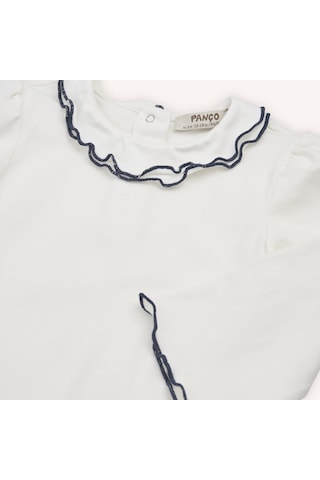 Panço Kız Çocuk Uzun Kollu T-shirt Gül 2421gb05016-4838 001