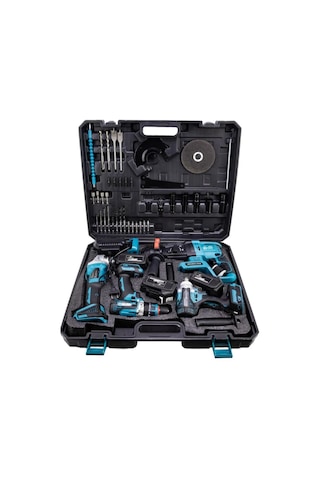 Branzeg BRZ553 Beşli Sarjlı Somun Hilti Matkap Spiral Matkap Seti 5'li