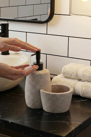 Polyresin Hazneli Sıvı Sabunluk Taş