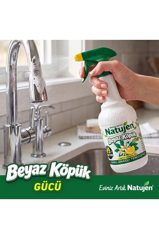 Natujen Genel Amaçlı Temizleyici Beyaz Köpük Gücü 1000 Ml
