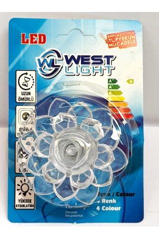 West Light Gece Lambası Uzun Ömürlü & Enerji Tasarruflu Gökkuşağı Renkli