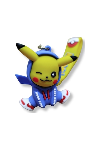 Pikachu V2 Klasik Premium 3d Figürlü Poke Ball Detaylı Anahtarlık - 1 Adet