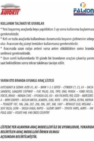 Yarim Araba Brandasi Mifronlu Kışlık Su Geçirmez Sd & Hb 320x235 Cm Gri