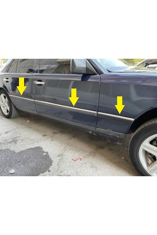 M. Benz E Klasse W124 Krom Yan Kapı Çıtası 8 Prç. 1984-1995 Arası