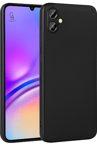 Samsung Galaxy A06 İle Uyumlu Kılıf Soft Yumuşak Telefon Kılıfı Ve Temperli Cam Ekran Koruyucu Siyah