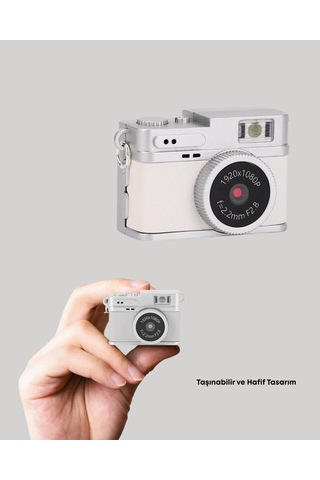 Mini Retro Dijital Kamera 1080p Full Hd Dahili 128gb Hafızalı Diğer