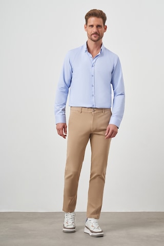 Morven Erkek Açık Kahve Pamuk Yan Cep Slim Fit Chino Pantolon 24ks003015405 Açık Kahverengi