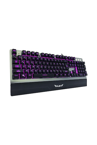 Rush RK701 Usb Kablolu 7 Renk Işıklandırmalı Mekanik Gaming Q Klavye