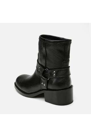 Hotiç Hakiki Deri Siyah Kadın Western Topuklu Bot 01boh297190a100 Siyah-black Siyah