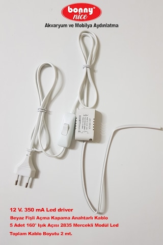 Akvaryum Modül Led Aydınlatma Kırmızı Işık Anahtarlı 5'Li 432002758