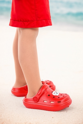 Kiko Kids Eva Plaj Havuz Okul Kreş Kız Çocuk Terlik Twg 755 Kırmızı