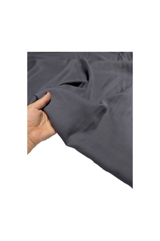 Premium Diagonel Tencel Cupro Kumaş En 140 Cm Yumuşak Ve Dökümlü Gri