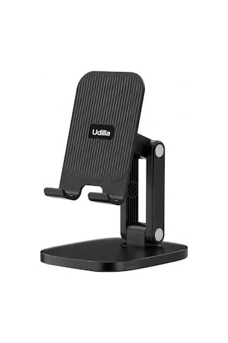Katlanabilir Masaüstü Telefon Ve Tablet Standı, Ayarlanabilir Katlanır Telefon Tutucu Siyah Diğer