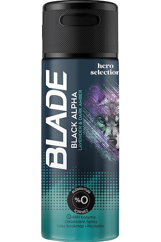 Blade Black Alpha Erkek Sprey Deodorant 150 ML Blade Black Alpha Erkek Sprey Deodorant 150 ML