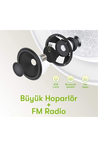 Midi Newface Yr-909 Kablosuz Şarj Standlı Rgb Kablosuz Hoparlör Midi-909