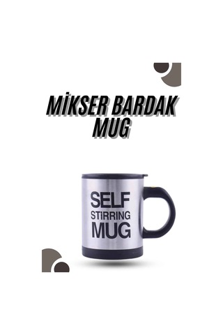 Karıştırıcı Özellikli Mikser Kupa Bardak Kompakt Taşınabilir Mug - Lisinya