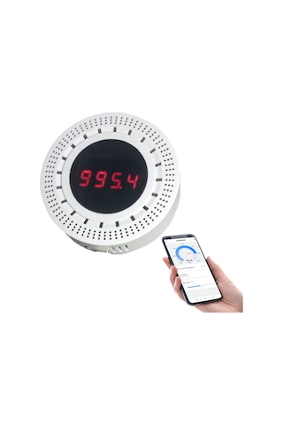 Reedark "tuya Akıllı Zigbee Hava Basınç Sensörü - Sıcaklık Ve Nem Ölçer, Uzaktan Kontrol Ve Otomasyon" Çok Renkli