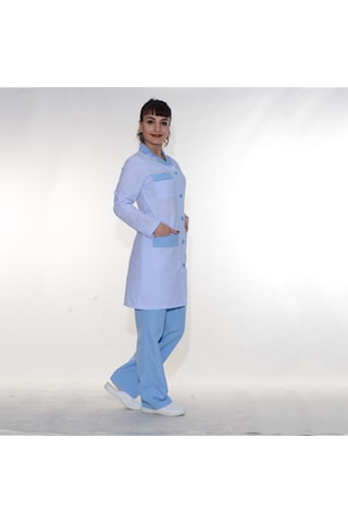 Antibakteriyel Kumaş Önlük+pijama Takım