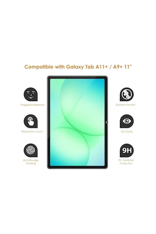 Samsung Uyumlu Galaxy Tab A9+ A11+ 2 Li Nano Ekran Koruyucu 11 İnç Tablet Camı