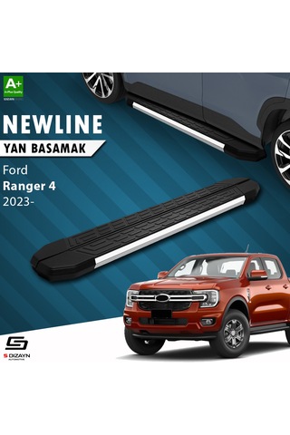 S-dizayn Ford Ranger 4 Newline Krom Yan Basamak 203 Cm 2023 Üzeri A+ Kalite