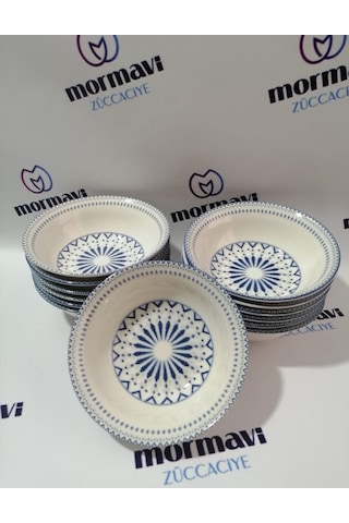 Güral Porselen Dijital 12 Adet 14 Cm Küçük Çorba Kase