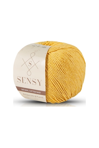 Premium Amigurumi Ipi Punch Panç Baby Soft Cotton 50 Gr Örgü Ip Sarı