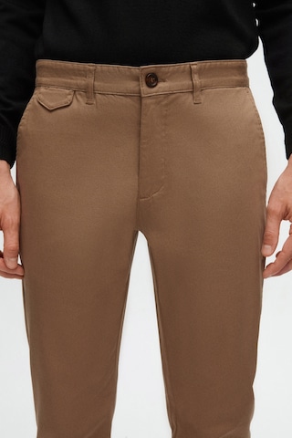 Twn Slim Fit Koyu Bej Armürlü Chino Pantolon 5ecc3s208232m Bej