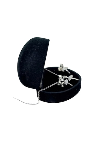 Oya Silver Zirkon Taşlı Balerin Gümüş Set&takım