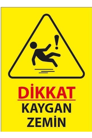 Fezzpirint Dikkat Kaygan Zemin Ölçü 25 35 Dekote