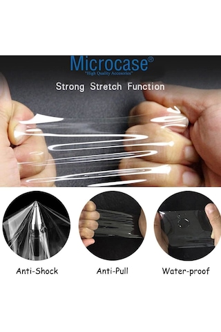 Microcase Apple Watch Uyumlu Ultra 3 İçin Tam Kaplayan Kavisli Ekran Koruyucu 3d Pet Film - Siyah Al3385