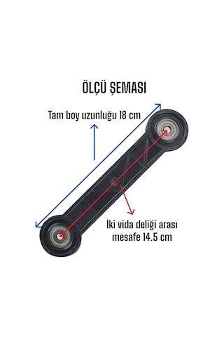 4 Adet Beşik Sallama Aparatı Siyah 14.5 Cm
