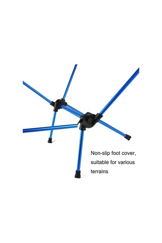 Ambition Açık Ay Sandalye Kamp Kamp Katlanır Sandalye Mavi