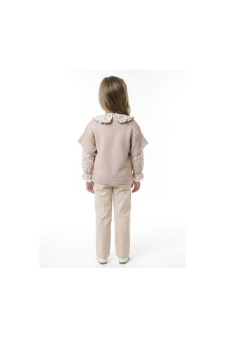 Xo Kids Kız Çocuk Elbise 3-7 Yaş 4756 Bej