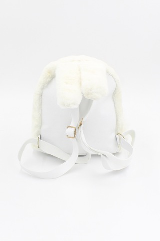 Chantaky 039 3000  Peluş Tavşan Çocuk Sırt Çantası Beyaz
