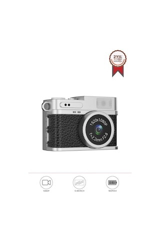 Torima Cmr-35 Siyah Dijital Mini Cep Boy Anahtarlık 1080p Video Fotoğraf Makinesi Kamera Siyah