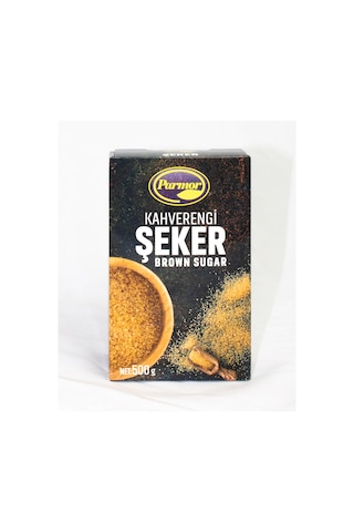 Parmor Kahverengi Toz Şeker Esmer Şeker 500 G