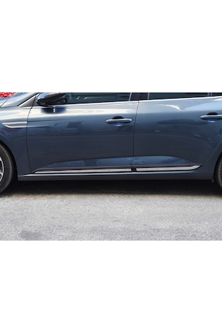 Renault Megane 4 Uyumlu Krom Yan Kapı Çıtası 4 Parça Paslanmaz Çelik