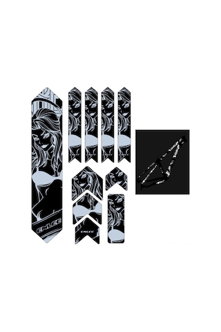 Neevoyu Yansımalı Bisiklet Çerçeve Koruyucu - Çizilmeye Dayanıklı, Gece Güvenliği Sağlayan 112 Karakter