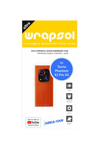 Tecno Phantom X2 Pro Arka Ve Yan Kaplama Koruyucu Poliüretan Film