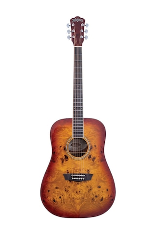 Washburn Dfbda Deep Forest Burl Amber Fade Akustik Amber Geçişli Renk Egzotik Ağaç Dokusu
