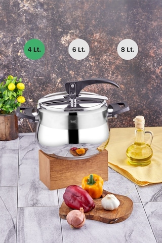 Taç Bengü Pro Düdüklü Tencere Siyah 4 Lt 4622 Siyah