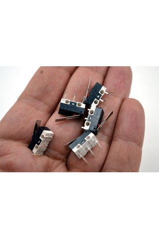 5 Adet Mini Micro Switch Paletli Kw10 Z1p 90 Derece Yan L Pin