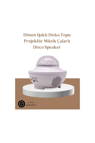 Müzik Ritimli Işık Değişimi & Dönen Dalga Efekti Galaxy Projektör