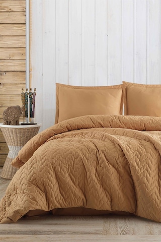 Clasy Atana Zencefil %100 Pamuk Tek Kişilik Dört Mevsim Set