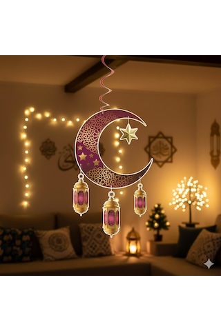 Dodomar Süs Sarkıt Ramazan Tavan Ayyıldız Kandi90x30bordo