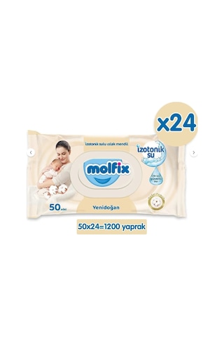 Islak Havlu Mendil İzotonik Yeni Doğan 50 Yaprak X24 Adet Diğer