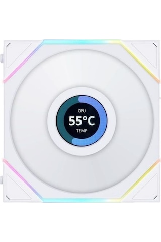 Lian Li Unı Fan Reverse Tl Wireless Lcd 120mm Beyaz Kasa Fanı Rgb & Lcd Ekranlı