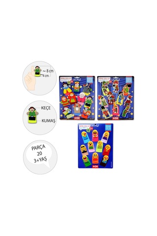 3 Set - 30 Parça Tox Masal Kahramanları. Karagöz Hacivat ve Emoji