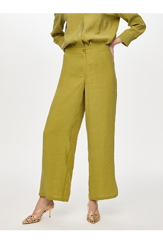 Faik Sönmez Arka Beli Lastikli Yanı Yırtmaçlı Modallı Wıdeleg Fit Pantolon W27pnt005 Uw27pnt005196 Matcha