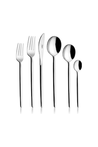 Avcı 1063 Amore Klasik Çatal Bıçak Kaşık Takımı 36 Parça Gri